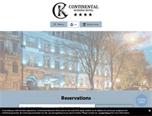 Tablet Screenshot of continental-hotel.com.ua